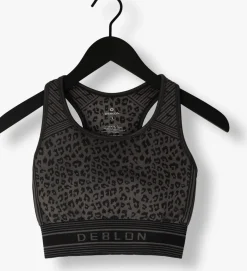 zwarte deblon sports top joy seamless top