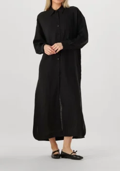 zwarte drykorn maxi jurk dravena