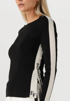 zwarte elisabetta franchi trui knitted sweater