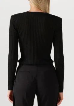 zwarte elisabetta franchi trui knitted sweater