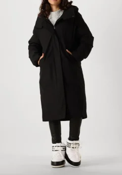 zwarte elvine gewatteerde jas saira