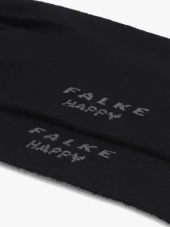 zwarte falke sokken happy 2p