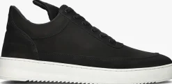 zwarte filling pieces lage sneakers low top ripple nubuck