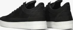 zwarte filling pieces lage sneakers low top ripple nubuck