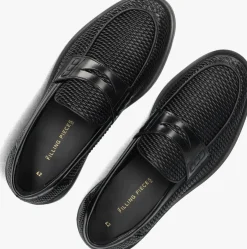 zwarte filling pieces loafers loafer reed