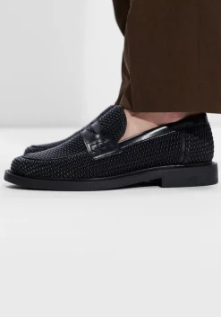 zwarte filling pieces loafers loafer reed
