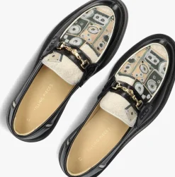 zwarte filling pieces loafers loafer speaker wall