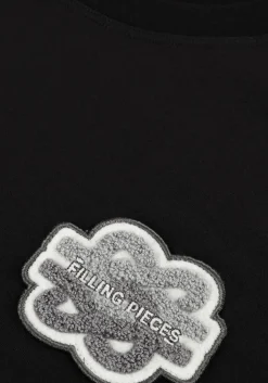 zwarte filling pieces t-shirt t-shirt gowtu