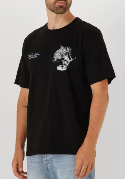 zwarte filling pieces t-shirt t-shirt grammophone