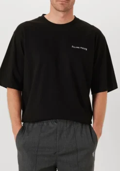 zwarte filling pieces t-shirt t-shirt boxy