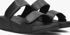 zwarte fitflop slippers lulu adjustable shimmerlux sides
