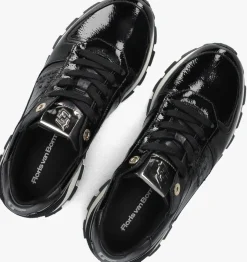 zwarte floris van bommel lage sneakers sfw-10084 blokki