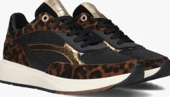 zwarte floris van bommel lage sneakers sfw-10138 suvi