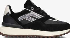 zwarte floris van bommel lage sneakers sfw-10128 noppi