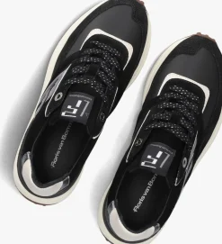 zwarte floris van bommel lage sneakers sfw-10128 noppi