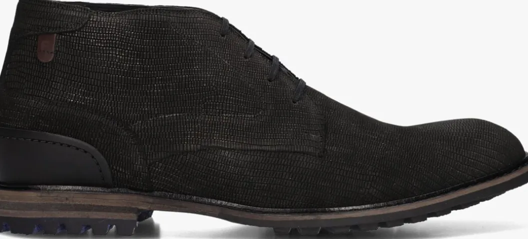 zwarte floris van bommel nette schoenen sfm-50141 crepi