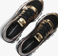 zwarte floris van bommel lage sneakers sfw-10098 blokki