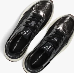 zwarte floris van bommel lage sneakers sfw-10085 noppi