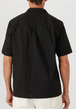 zwarte forét casual overhemd leo paisley shirt