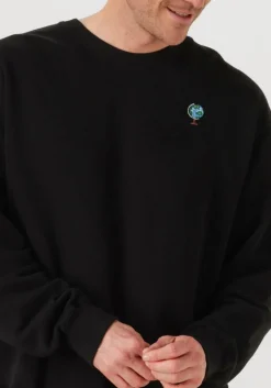 zwarte forét sweater globus sweatshirt