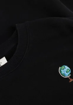 zwarte forét sweater globus sweatshirt