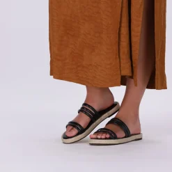 zwarte fred de la bretoniere slippers 154010004