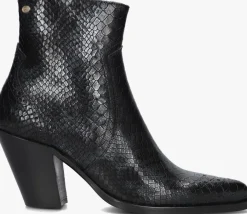 zwarte fred de la bretoniere enkellaarsjes blaire ankle boot