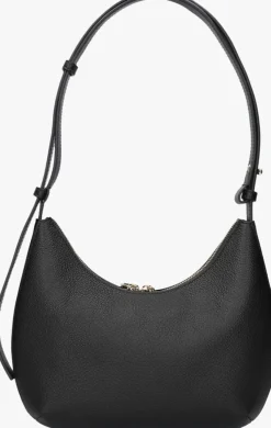 zwarte furla schoudertas goccia s shoulder bag
