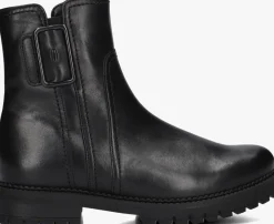 zwarte gabor enkellaarsjes 724.2