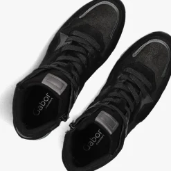 zwarte gabor hoge sneakers 755