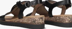 zwarte gabor sandalen 751