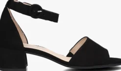 zwarte gabor sandalen met hak 902