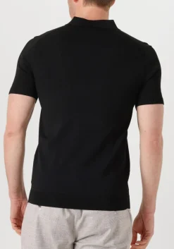zwarte genti polo polo button ss k2046-1260