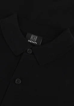 zwarte genti polo polo button ss k2046-1260