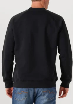 zwarte genti trui basic logo sweater