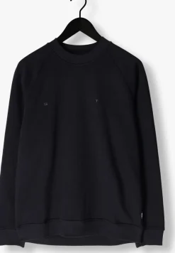 zwarte genti trui basic logo sweater