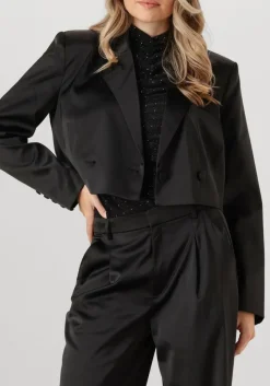 zwarte gestuz blazer yacminegz short blazer