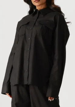 zwarte gestuz blouses elarahgz linen shirt