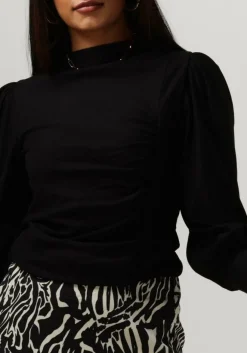 zwarte gestuz blouses rifagz puff blouse noos