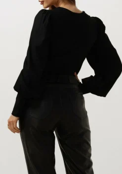 zwarte gestuz blouses rifagz v-neck blouse