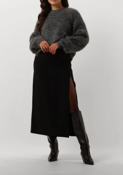 zwarte gestuz maxirok joellegz high waist long skirt