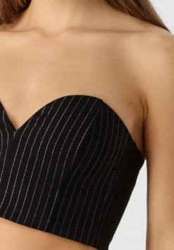 zwarte gestuz top caylinagz corsage