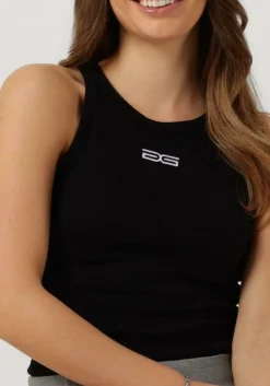 zwarte gestuz top drewgz sl logo tank