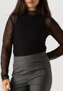 zwarte gestuz tops & t-shirts laiagz lace blouse