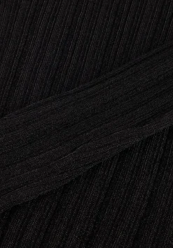 zwarte gestuz tops & t-shirts silvigz rib ls off shoulder