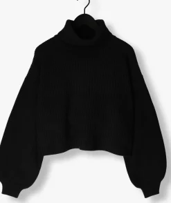zwarte gestuz trui mebagz short pullover
