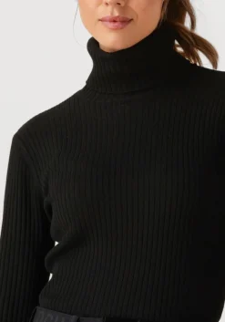 zwarte goldbergh coltrui mira long sleeve knit sweater
