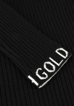 zwarte goldbergh coltrui mira long sleeve knit sweater