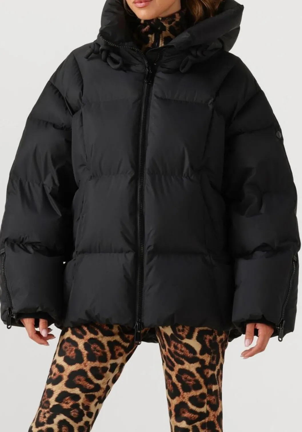 zwarte goldbergh gewatteerde jas rowan ski jacket