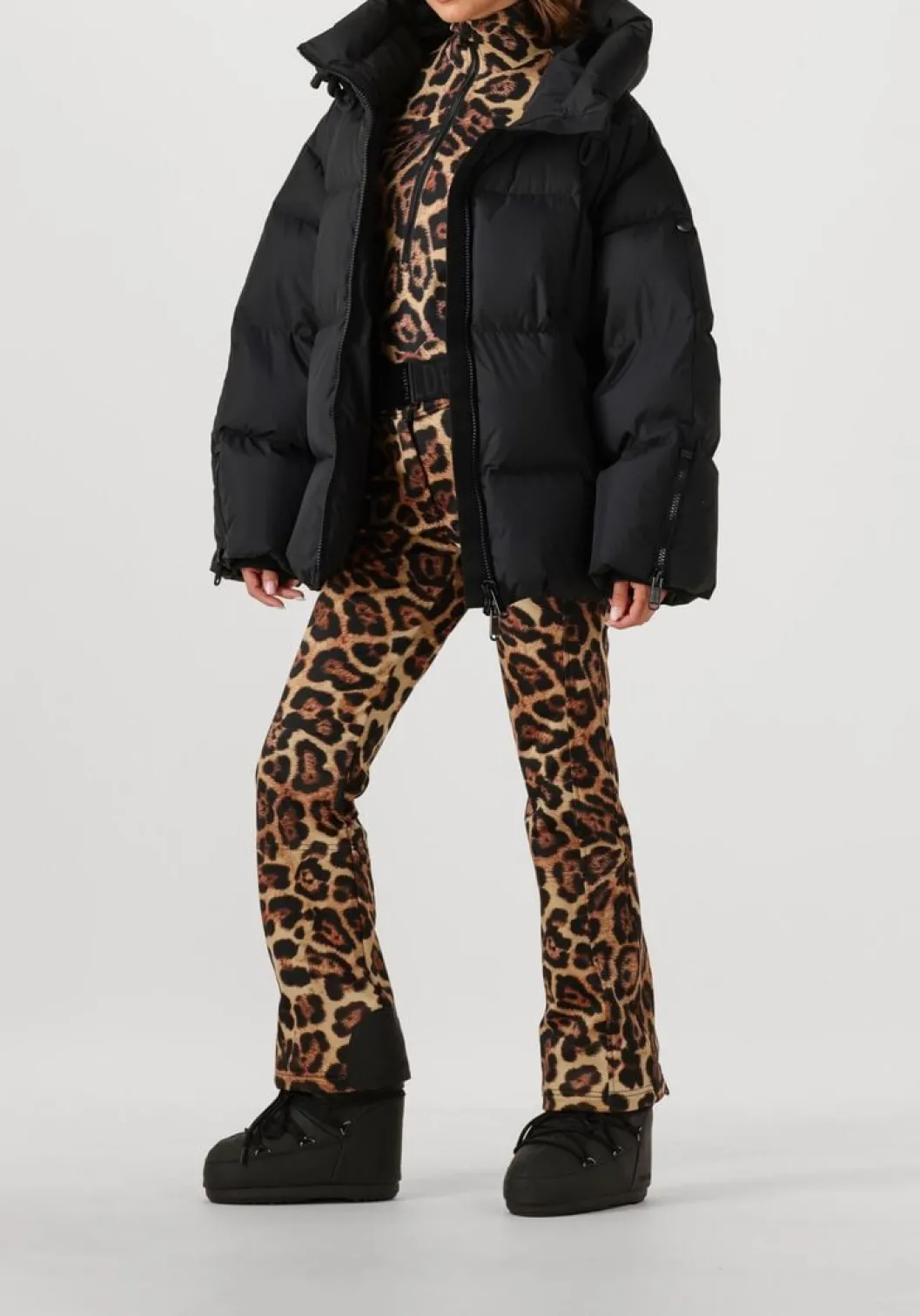 zwarte goldbergh gewatteerde jas rowan ski jacket